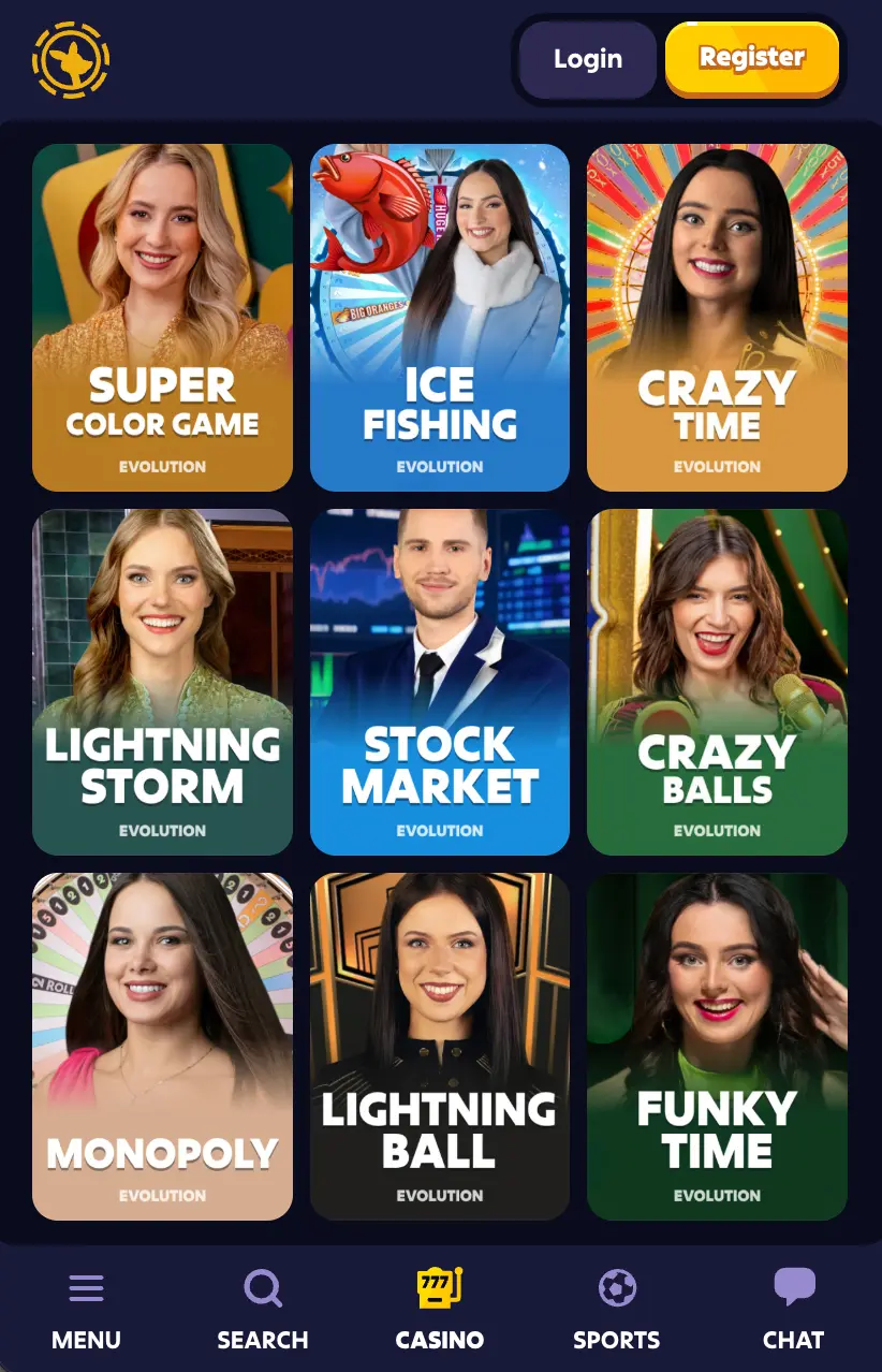 Download Monopoly Live App from ROOBET