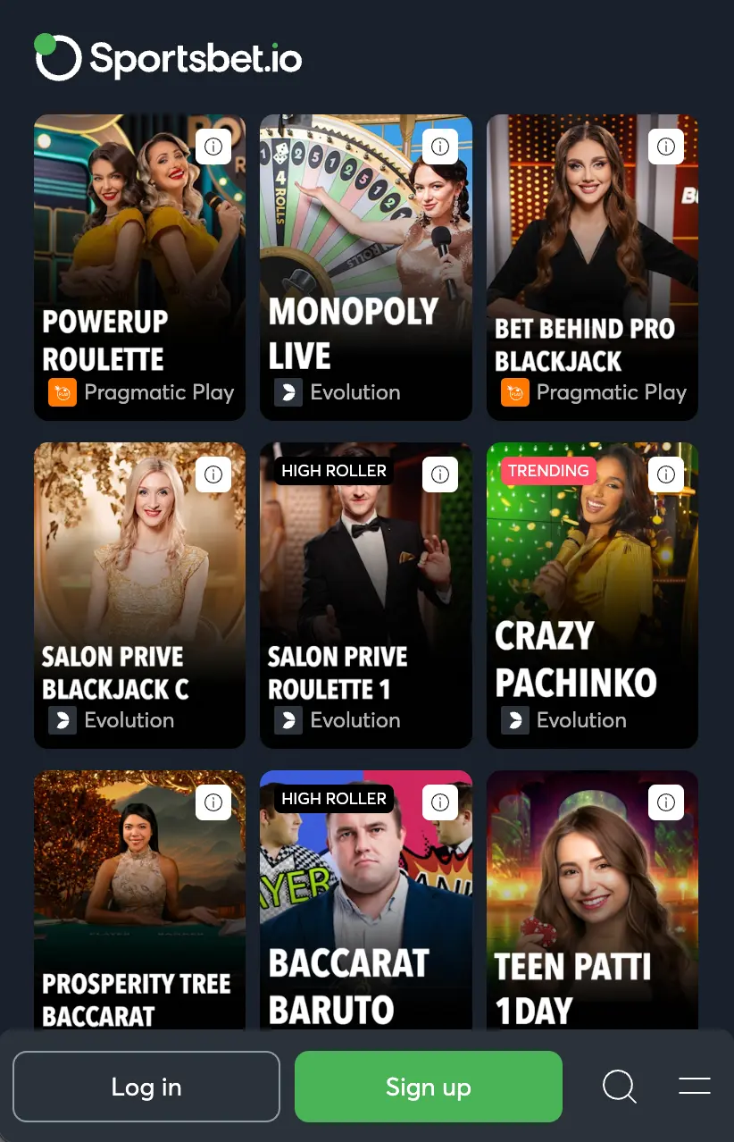 Download Monopoly Live App from Sportsbet
