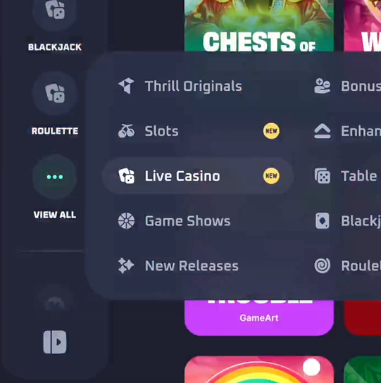 Thrill.com Casino login